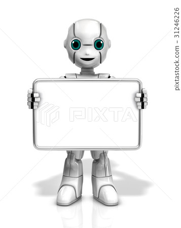 Robot posting 2 - Stock Illustration [31246226] - PIXTA