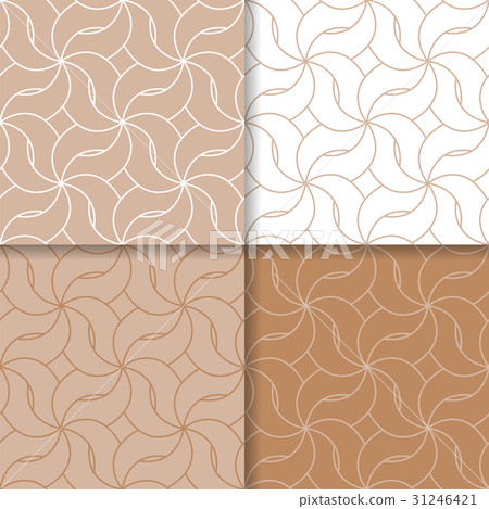 Seamless pattern. Set Colored geometric background Seamless pattern. Set Colored geometric background 31246421