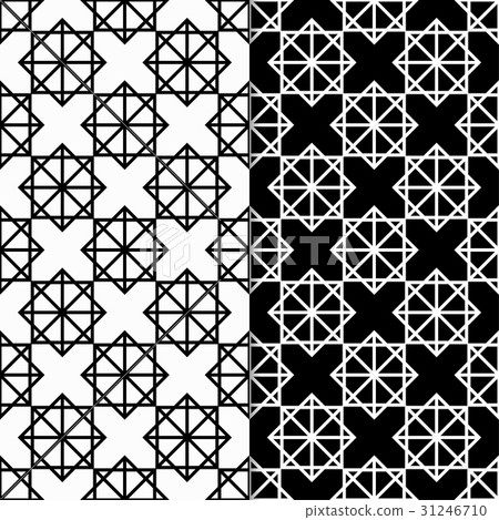 Black and white seamless pattern. Geometric print 31246710