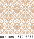 Floral seamless pattern. Brown flower elements 31246735