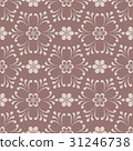 Floral seamless pattern. Brown flower elements 31246738