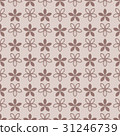 Floral seamless pattern. Brown flower elements 31246739