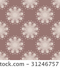 Floral seamless pattern. Brown flower elements 31246757
