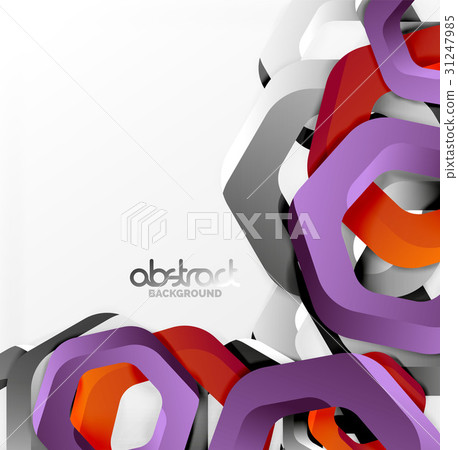 Overlapping hexagons design background Overlapping hexagons design background 31247985