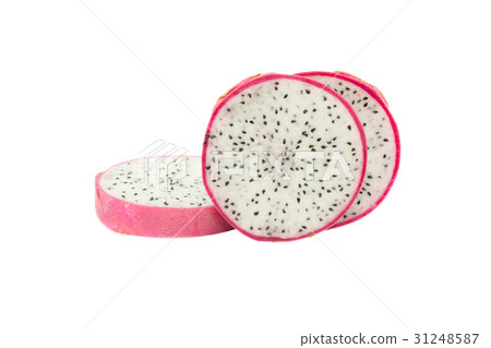 Pitaya or Dragon Fruit isolated against white  31248587