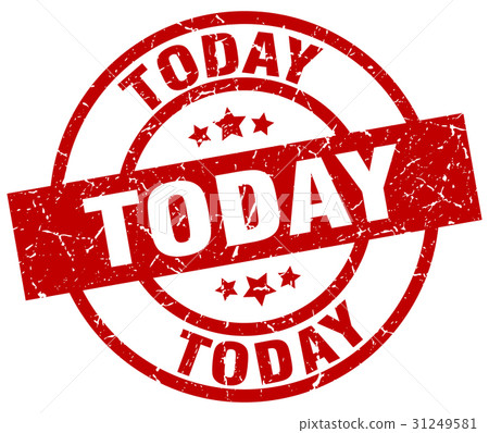 today round red grunge stamp today round red grunge stamp 31249581