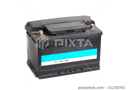 Car battery on white Car battery on white 31250763