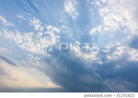 Mostly cloudy evening light sunset light Mostly cloudy evening light sunset light 31251822