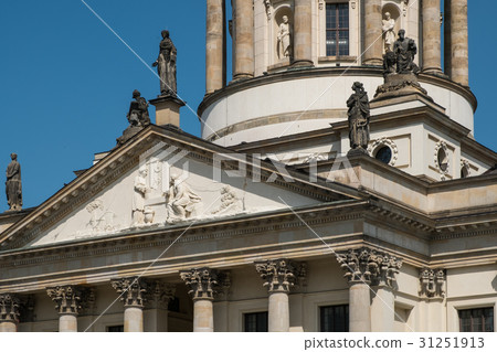 Beautiful facade French Dome at Gendarmenmarkt Beautiful facade French Dome at Gendarmenmarkt 31251913