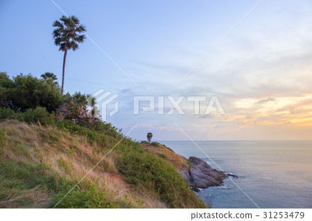 View point, sunset at Phrom thep cape Phuket Thai 31253479