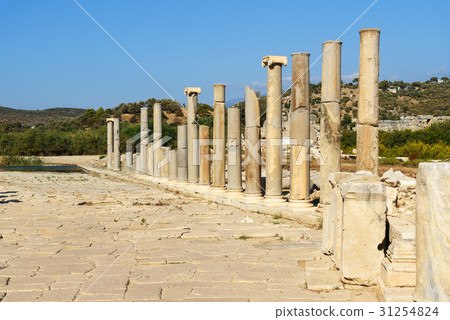Main street in ancient Lycian city Patara. Turkey Main street in ancient Lycian city Patara. Turkey 31254824