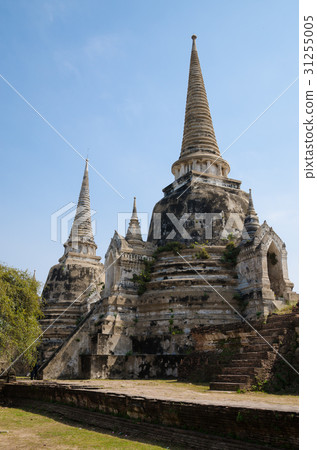 Ancient Pagoda Landmark of Ayutthaya, Thailand. 31255005