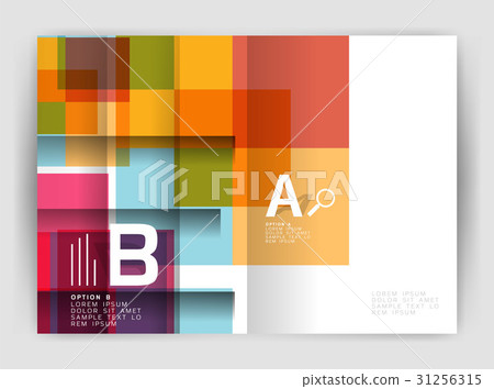 Square design corporate business flyer Square design corporate business flyer 31256315