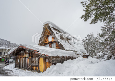 An ancient village in Shirakawago Japan An ancient village in Shirakawago Japan 31256347