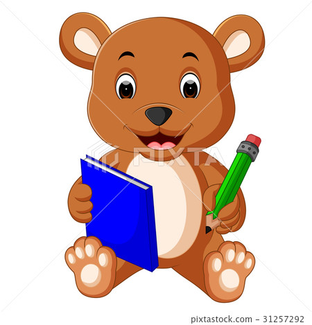 cute bear reading book - Stock Illustration [31257292] - PIXTA
