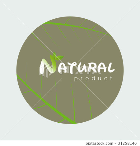 Natural product logo design template  31258140