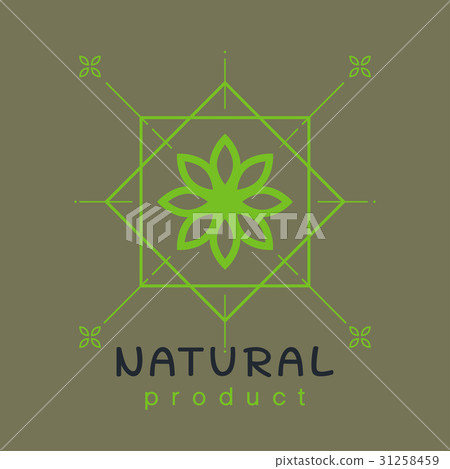 Natural product logo design template Natural product logo design template 31258459