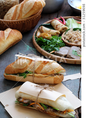 Vietnamese food, banh mi thit Vietnamese food, banh mi thit 31259698