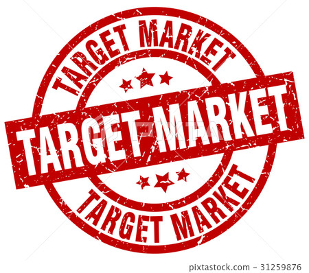 target market round red grunge stamp-插圖素材 [31259876] - PIXTA圖庫