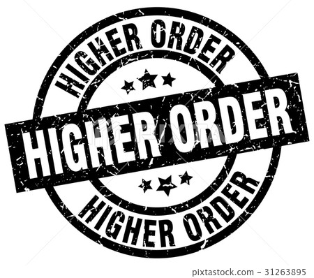 higher order round grunge black stamp 31263895