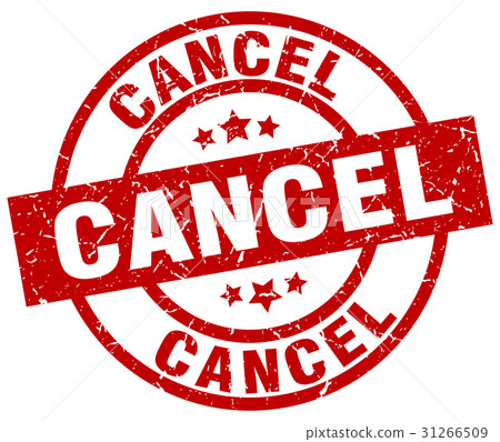 cancel round red grunge stamp cancel round red grunge stamp 31266509