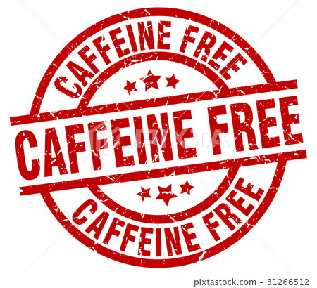 caffeine free round red grunge stamp caffeine free round red grunge stamp 31266512