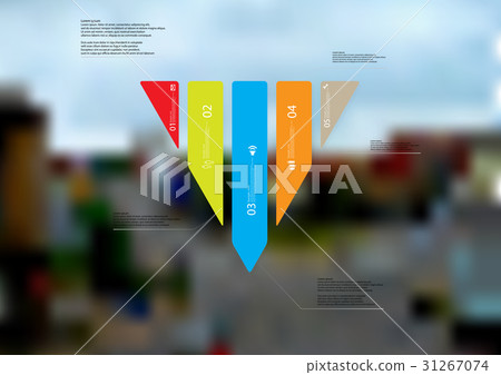 Illustration infographic template with triangle  Illustration infographic template with triangle  31267074