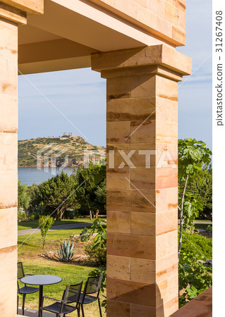 distant view on Temple of Poseidon distant view on Temple of Poseidon 31267408