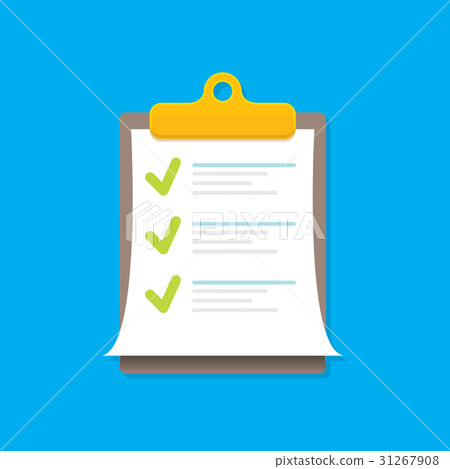vector Clipboard icon with green checkmarks vector Clipboard icon with green checkmarks 31267908
