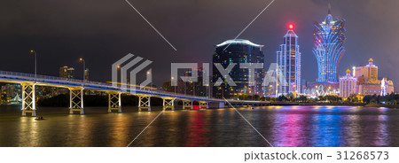 Macau cityscape Night 31268573