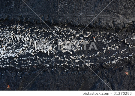Old tyre texture background of the car tire. 31270293
