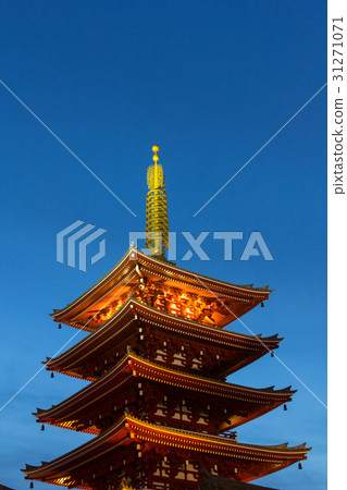 淺草寺的五層寶塔 淺草寺的五層寶塔 31271071