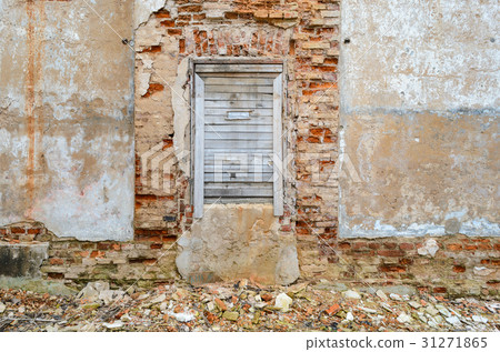 The facade of the old brick building The facade of the old brick building 31271865