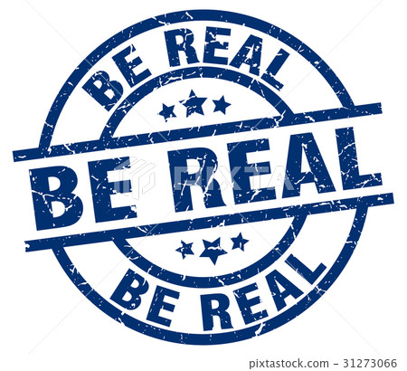 be real blue round grunge stamp be real blue round grunge stamp 31273066