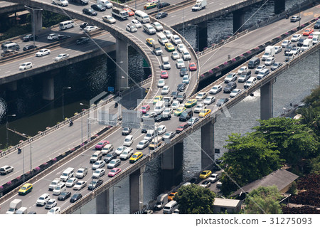 高速公路在曼谷，泰國 31275093