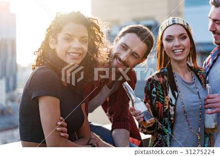Cheerful young people enjoying party in summer Cheerful young people enjoying party in summer 31275224