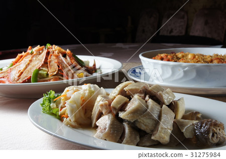 中國食物雞和蟹肉 中國食物雞和蟹肉 31275984