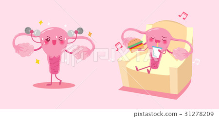 cute cartoon uterus 31278209