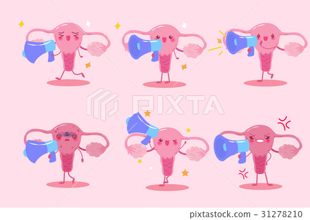cute cartoon uterus 31278210