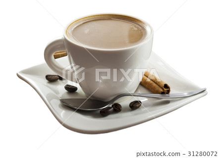 Isolated cup of coffee Isolated cup of coffee 31280072