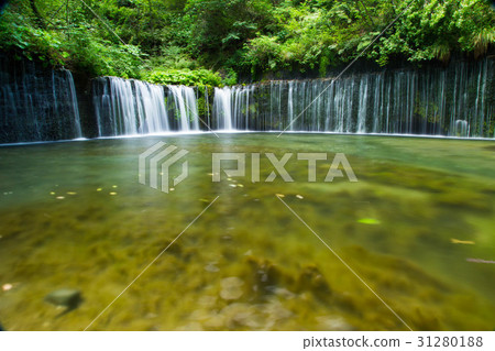 Karuizawa Shiraito Falls 12 Stock Photo