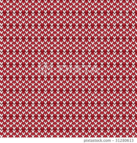 red and white knitting pattern background - Stock Illustration ...