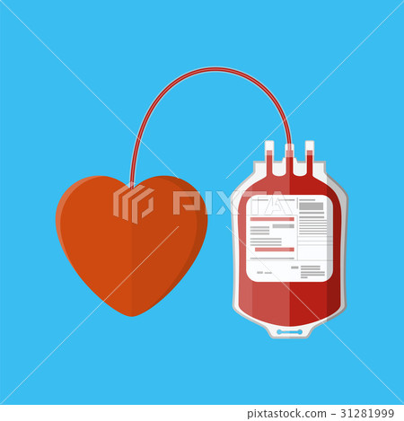 blood bag and heart. 31281999