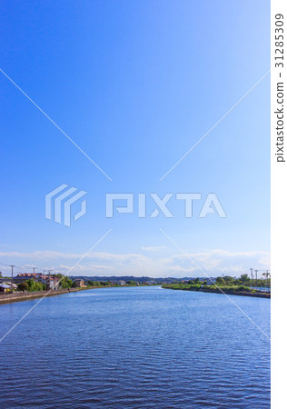 Chiba Prefecture Ichinomiya-machi around Ichinomiya River Chiba Prefecture Ichinomiya-machi around Ichinomiya River 31285309
