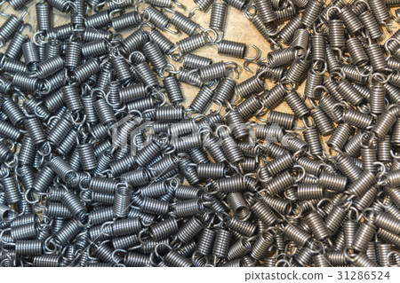 The pile of industrial coils spring.  31286524