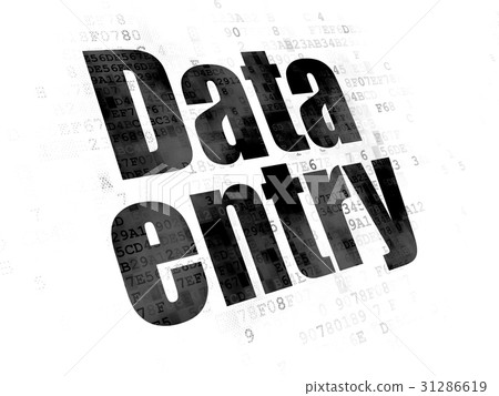 Data concept: Data Entry on Digital background 31286619