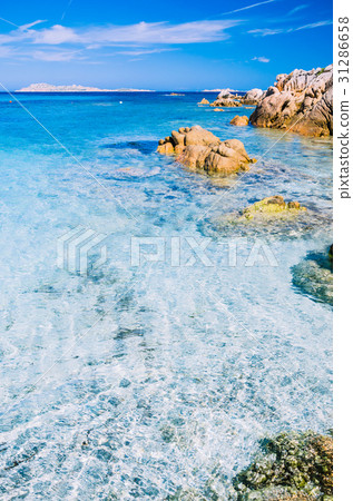 Clear amazing azure coloured sea water with 31286658