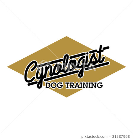 Color vintage cynologist emblem 31287968