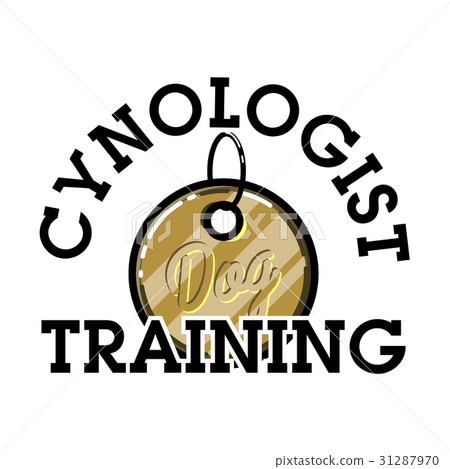 Color vintage cynologist emblem 31287970