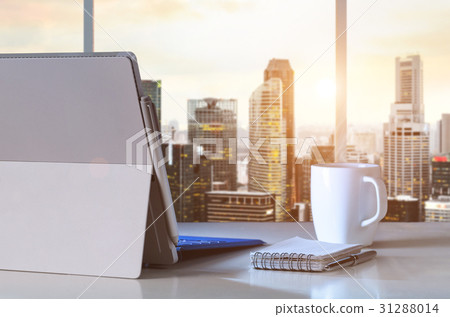 Work place with panoramic view Work place with panoramic view 31288014